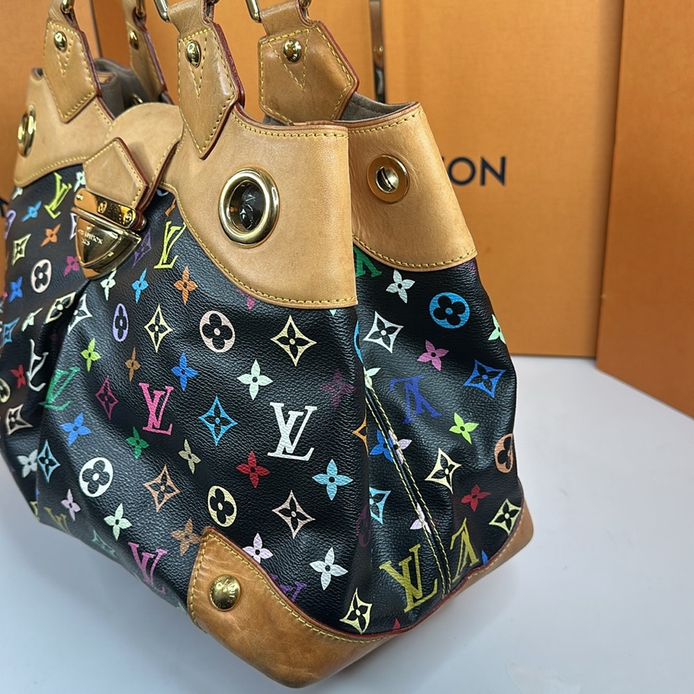 ❤️❤️Sold❤️❤️Louis Vuitton Limited Edition Black multicolor Ursula bag - Picture 5 of 17